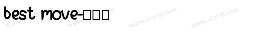 best move字体转换